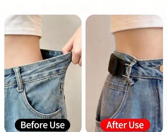 Unsichtbarer Taillenspannergürtel für Jeans, verstellbar, kein Nähen, Jeans-Taillengürtel, Hosentaillenversteller