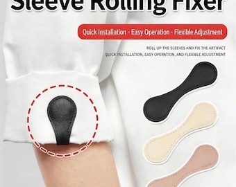 Hemd-Ärmel-Roll-Up-Halter, Ärmel-Roll-Fixierer, verstellbarer Ärmelhalter, keine Slip-Ärmel-Tabs für Arbeitshemden und Blusen