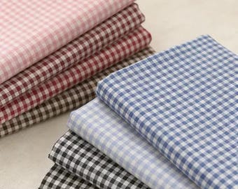 Baumwolle Gingham Karo Stoff Meterware, Cottagecore Nähen, Quilten, Wohnkultur