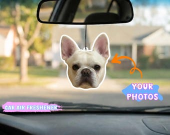 Custom Photo Car Air Freshener，Personalized Couple Gift， Double Sided Car Accessories