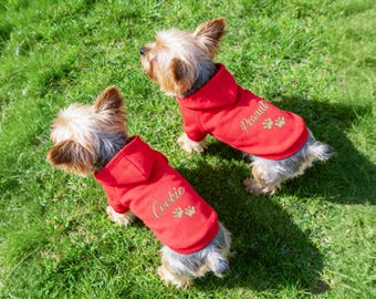 Personalized Dog Sweater – Custom Name Hoodie for Puppies