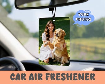 Custom Photo Car Air Freshener, Personalized Car Accessories