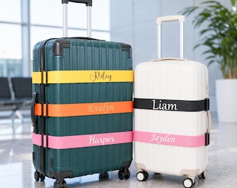 Personalised Luggage Strap,Custom Embroidered Luggage Straps,Travelers Gift