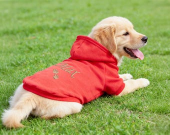 Personalized Puppy Hoodie – Custom Name Dog Sweatshirt Gift
