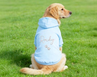 Custom Embroidery Dog Hoodie – Personalized Pet Clothing for Dogs