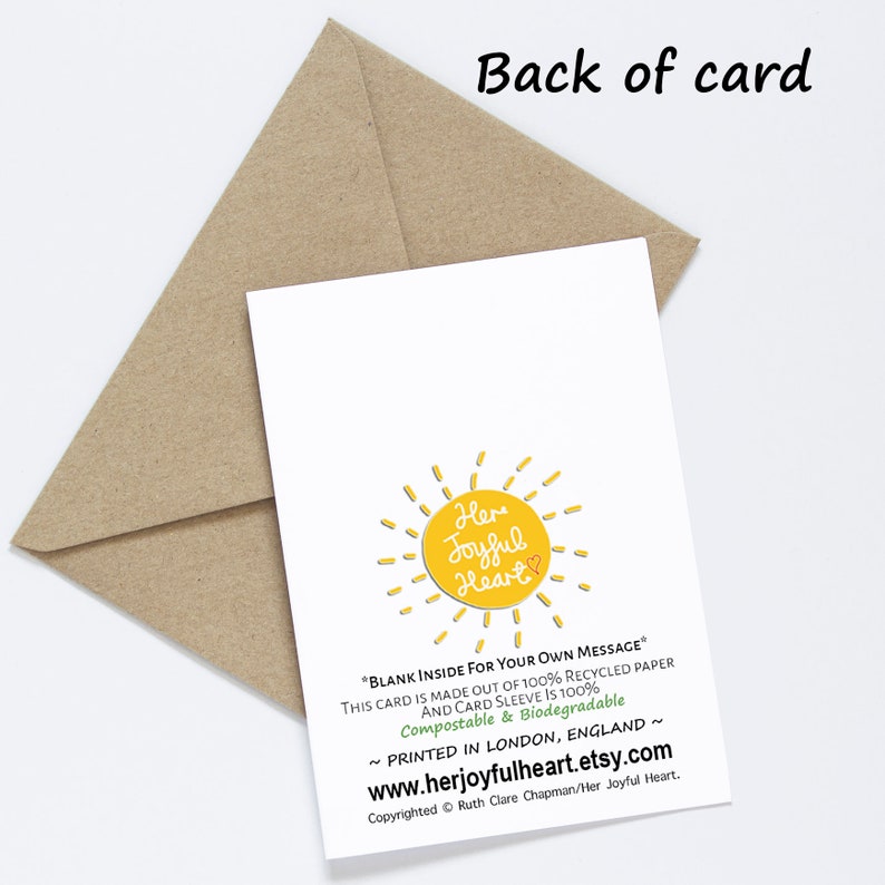 Praying For A Brighter Tomorrow Blank Inside Rainbow Encouragement Illustrated by Her Joyful Heart Faith Greetings card