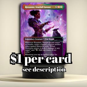 mtg roxanne starfall savant commander deck Generic Roxanne, (228) : Toys & Games add one mana of any type that artifact token produced For those of you who