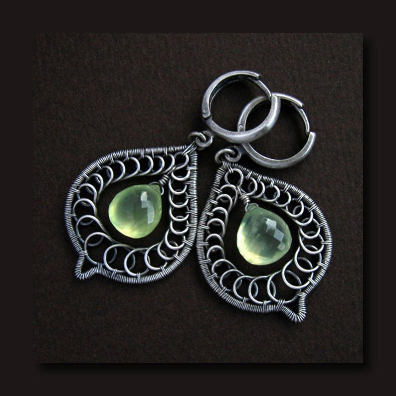 Circle Earrings Wire Wrapping Jewelry Making Lesson Step by Etsy