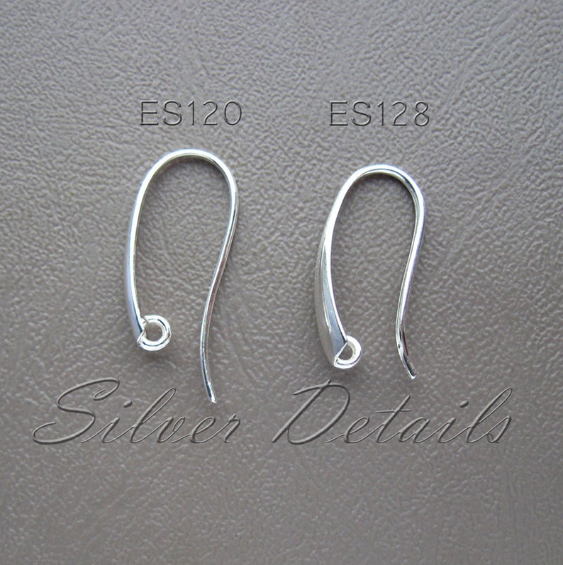 Elegant Sterling Silver French Wire Earring Hooks 925 Earring Etsy