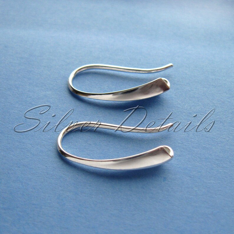 Fancy European Sterling Silver French Wire Earring Hooks 925 Etsy