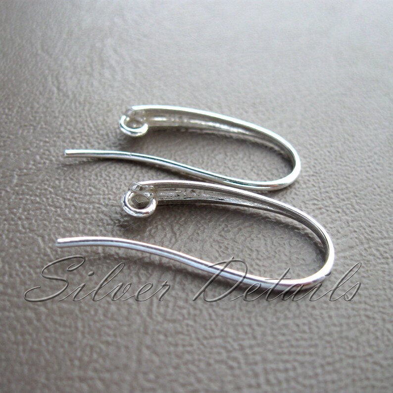 Elegant Sterling Silver French Wire Earring Hooks 925 Earring Etsy