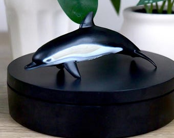 Common Dolphin Figurine - Hand Painted Marine Animal Figure - Sea Life & Ocean Animals - Crafts, Dioramas, School Projects, and Displays