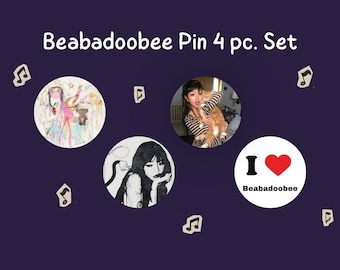 Beabadoobee Pins-4 pc. set, 1.25", metal backing