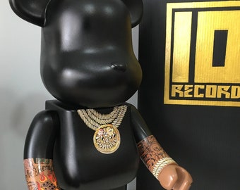 彫刻・オブジェ Bearbrick original 70cm 70cm Bearbrick 1000% Flower Series Block Bear - Artistic Home Decor