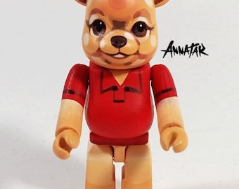 Custom Bearbrick 100% (7cm) by Annatar | Luxury gift for him | hand painted | personalize pet dog cat lover | wedding gift surprise