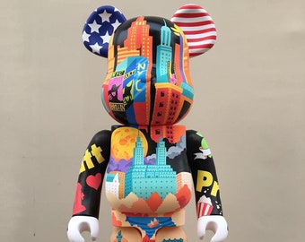 NYC | Custom Bearbrick 1000% (70cm) by Annatar | Luxury | Designer toy | Japan | DIY | House Decor |  Sculpture | Wedding Gift | For him