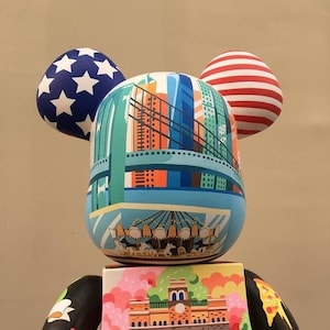 NYC Bearbrick personnalisé 1000% 70cm par Annatar Luxe Jouet design Japon bricolage Décor de maison Sculpture Cadeau de mariage Pour lui image 4