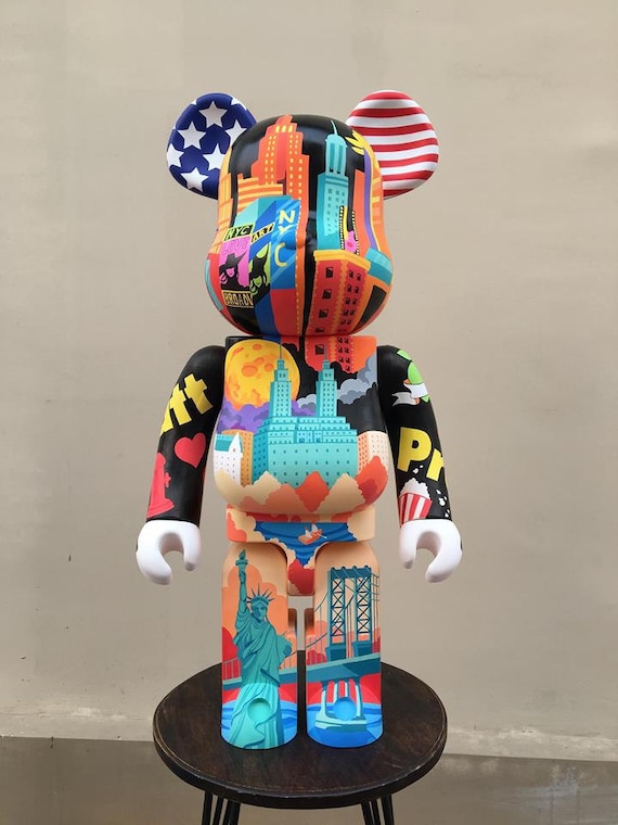 Bearbrick Inspired Vinyl Material Supreme LV Bearbrick 1000% 70CM