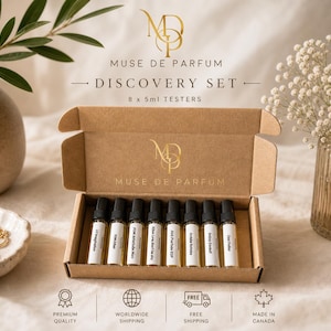 Perfume Discovery Set – Choose Any 8 Scents | 5ml Bottles | Luxury Designer-Inspired EDP | Try Before You Buy | Muse de Parfum Gift Set