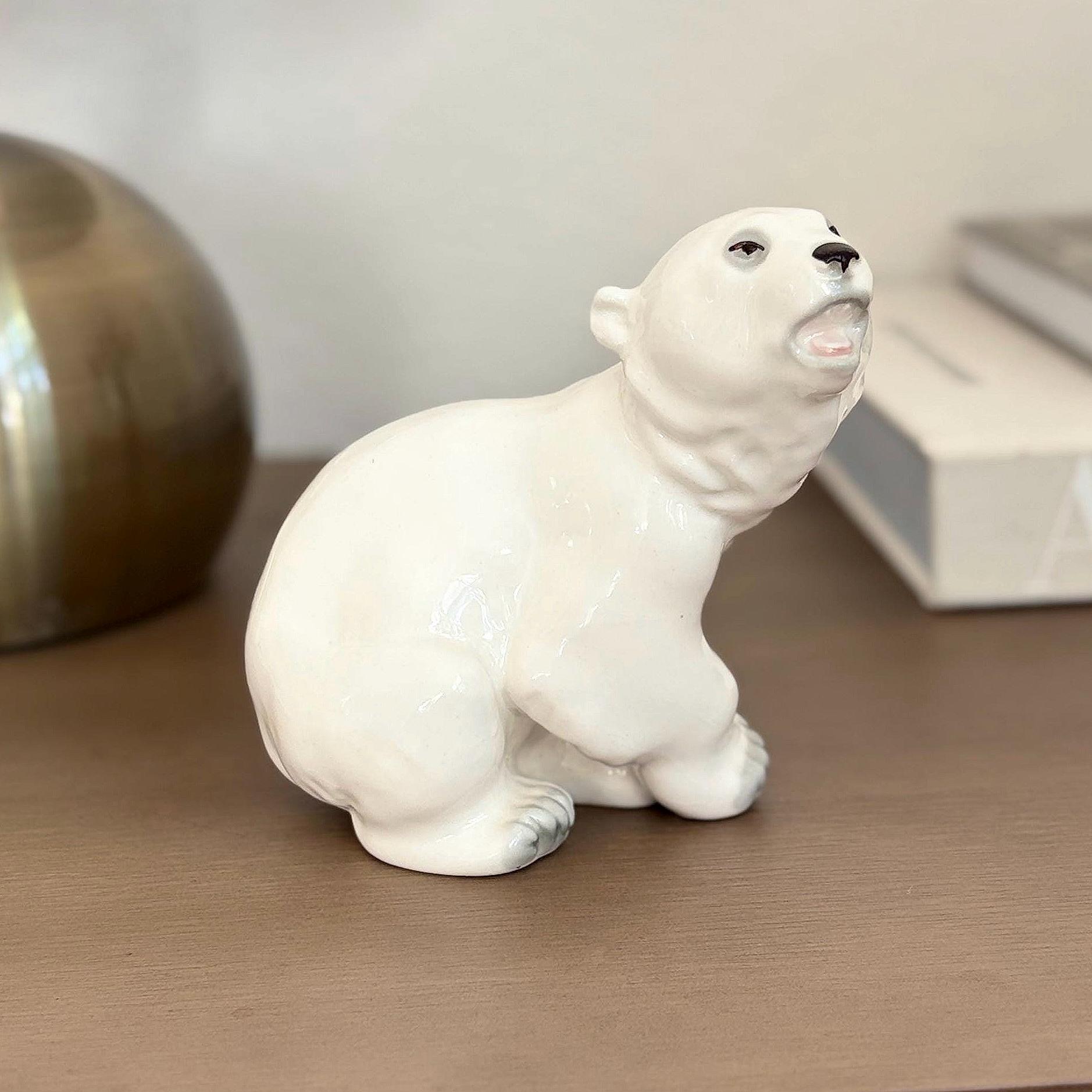 Russian Porcelain Polar Bear - Etsy