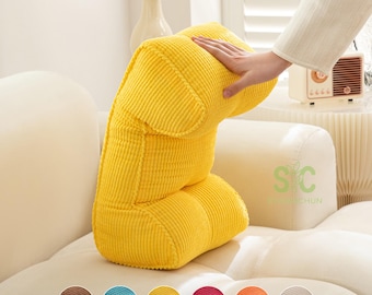 Corn Fleece Memory Foam Lumbar Support Pillow, Ergonomic Office Chair Back Cushion, Car Seat Backrest