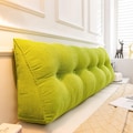Large Wedge Reading Pillow, Corduroy Bed Backrest, Dorm Body Cushion, Removable Cover