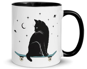 ヴィンテージ 眠っている猫 手描き磁器置物 ピンク グリーン
