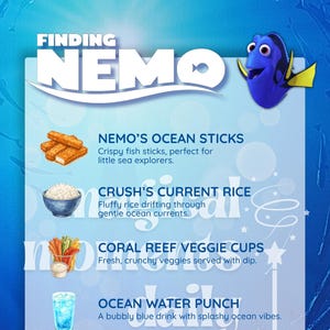 Hitta Nemo | Temameny + Småbarnsversion