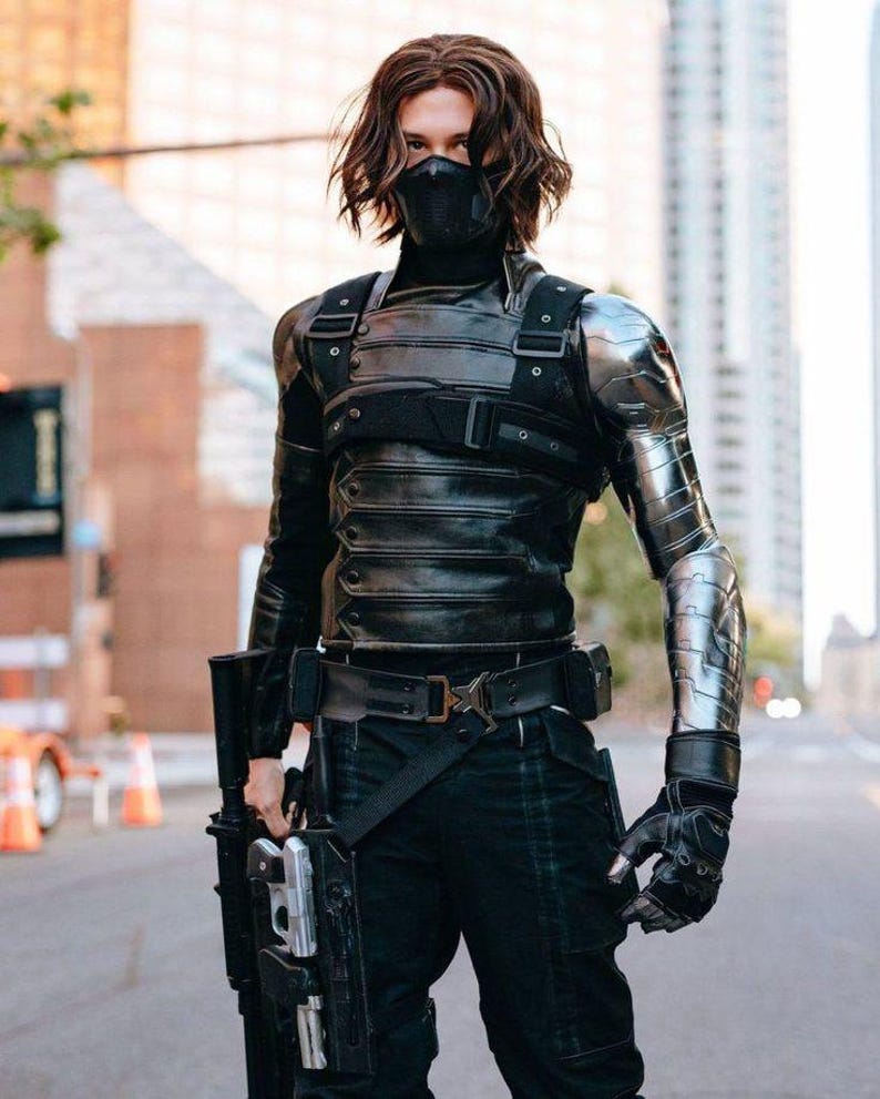 Captain America The Winter Soldier Bucky Barnes Leather Jacket