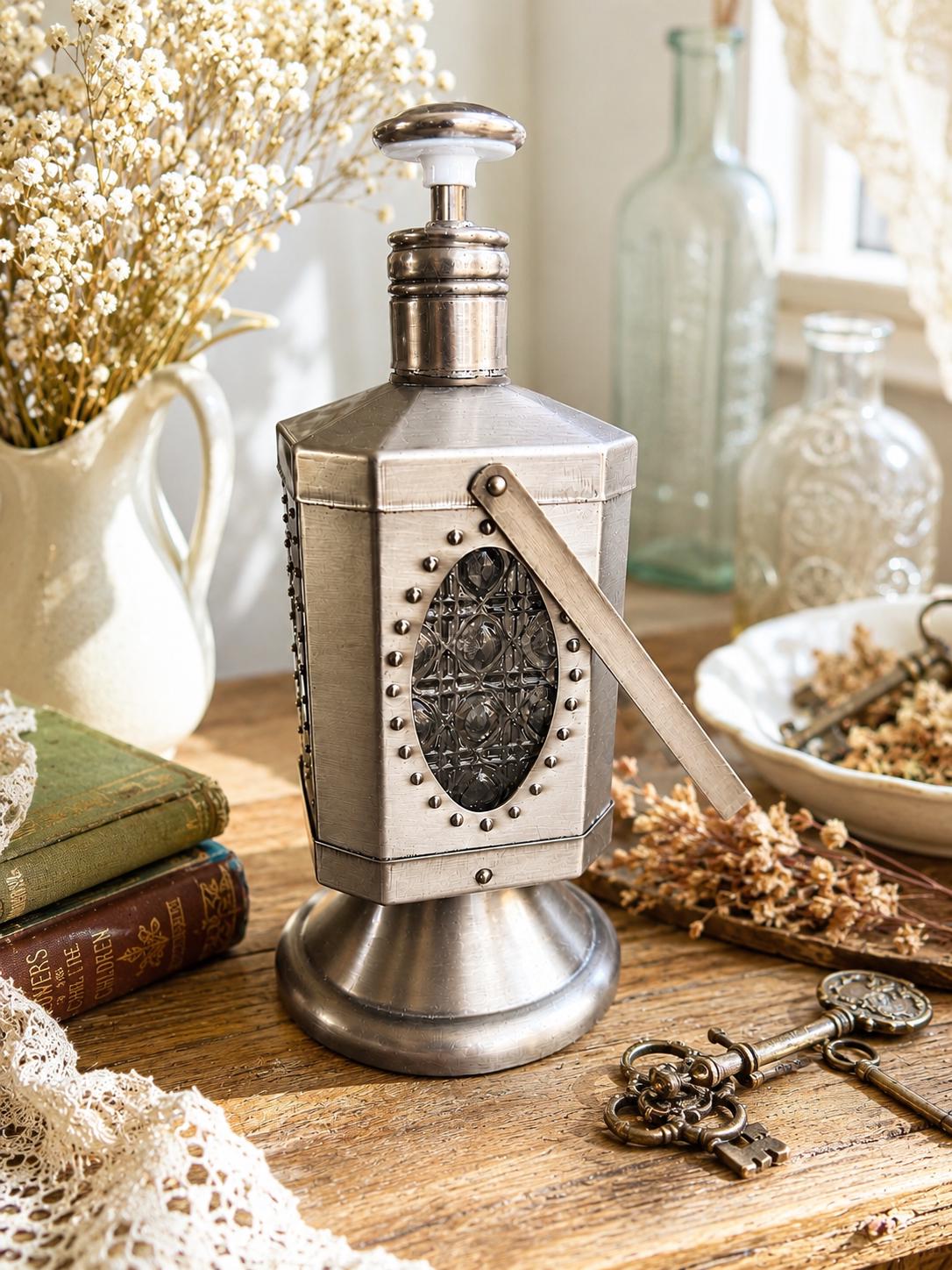 ドイツアンティーク美しい色で取手が真鍮のゴージャスなガラスの密閉デカンタ容器1ℓ Japanese Vintage Decanter - Etsy
