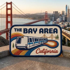 Bay Area BART Train Embroidered Patch or Sticker – California Transit Badge