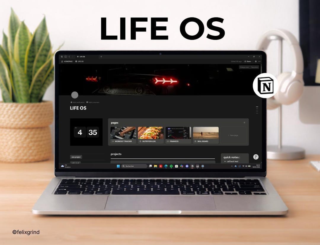 LIFE OS Notion Template: Personal Growth Dashboard (digital Download ...
