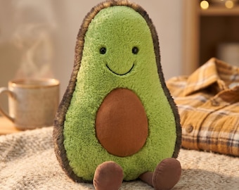 Jellycat Amuseables Avocado Plush - Perfect Gift for Her, Home Decor & Collectible and a Wonderful Anniversary Present