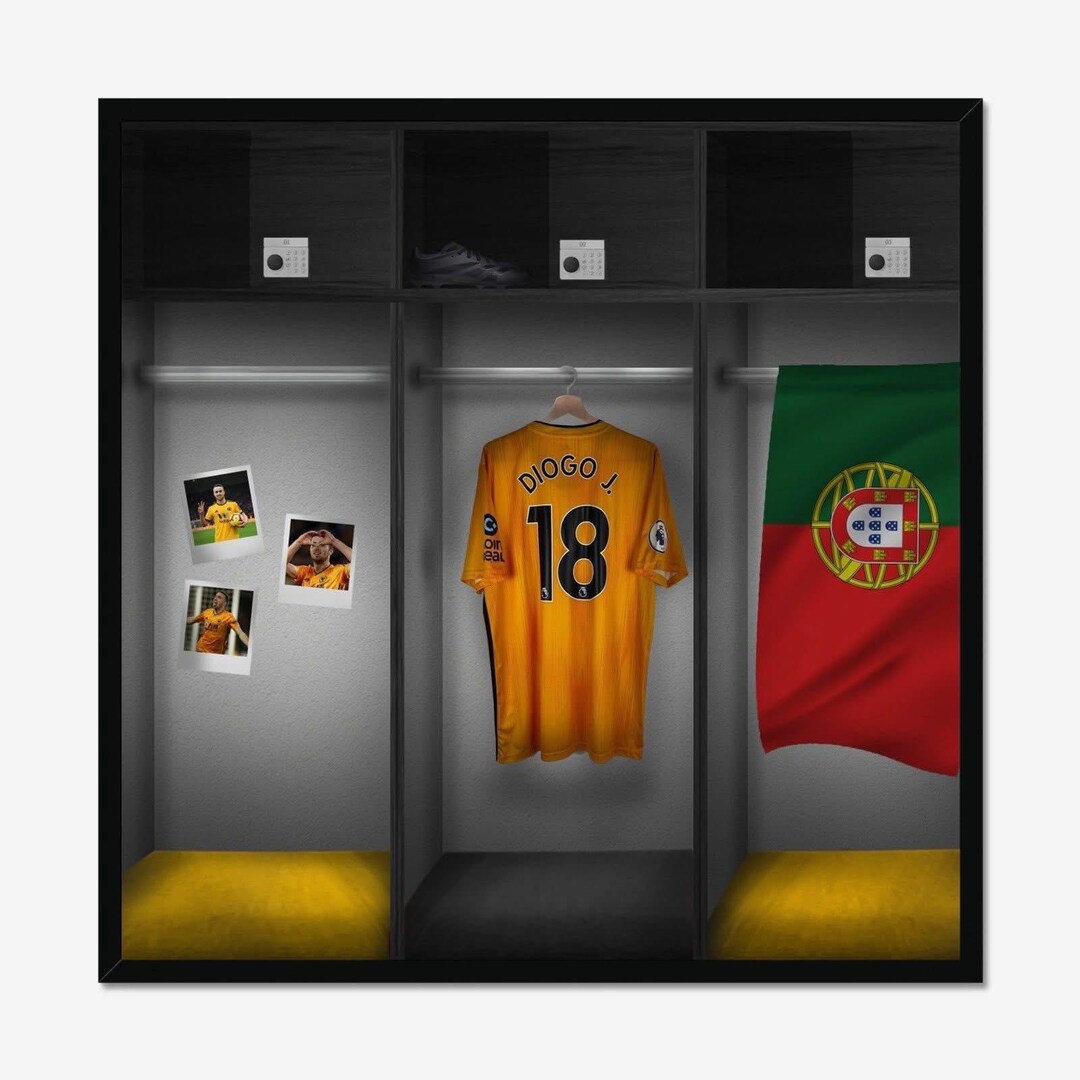 Diogo Jota Wolves Locker Room Art Print – WWFC Fan Gift (digital ...