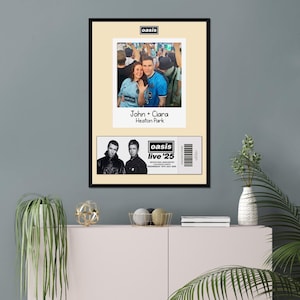 Personligt Oasis-biljetttryck - Wembley-konsertminne (digital bild)