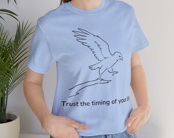 Inspirational Eagle Shirt, Trust The Timing Of Your Life Tee, Courage T-Shirt, Self Love Gift, Positive Mindset Shirt, New Beginnings Gift
