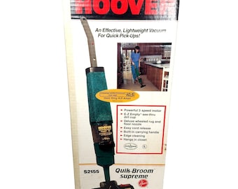 VTG Hoover Quik-Broom Supreme S2155 Stick Vacuum - New In Box - Rare NOS 90s
