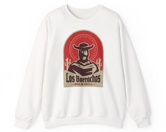Los Borrachos Cowboy Logo sweatshirt | Western Desert Cactus Design