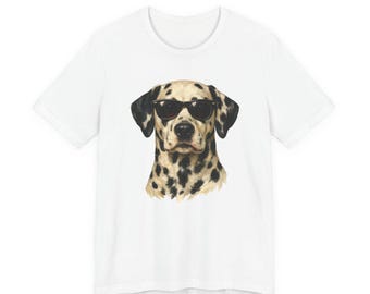 Dalmatian Wearing Sunglasses T-Shirt | Cool Dog Tee