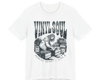 Vinyl Soul record collector T-Shirt | Analog Heart music tee