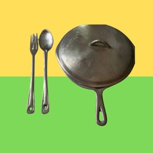 Jamaican Dutch Pot| 10 inch| Frying Pot, Spoon & Fork