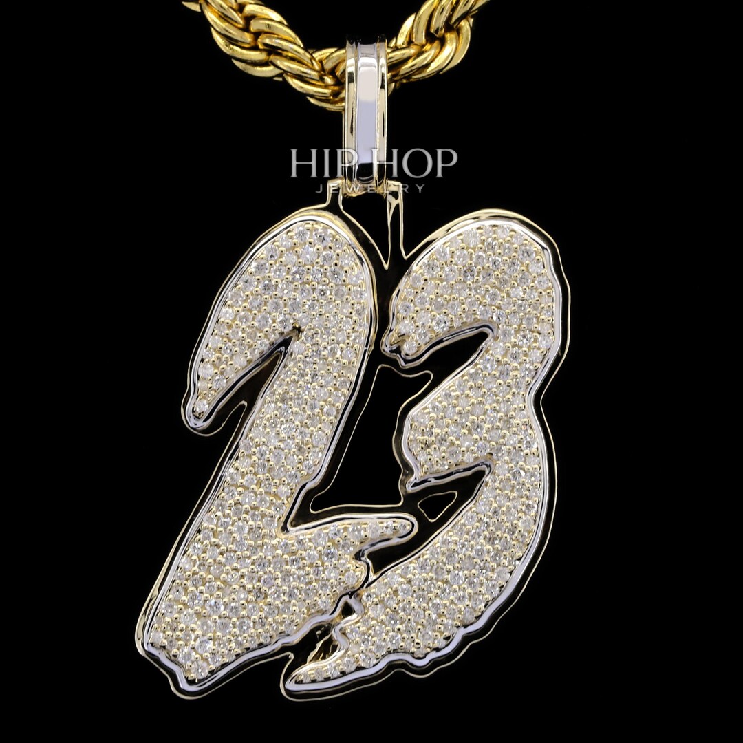 Rapper Pendant Numbers Iced Out Moissanite Number Pendant Hip Custom Number Pendent Rapper ...