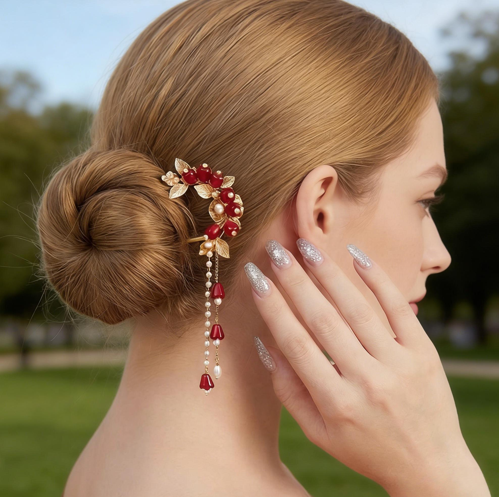 SWAROVSKI ヘアクリップ フラワーモチーフ ラインストーン パヴェ スワロフスキーピン - Etsy 日本 SWAROVSKI ヘアクリップ フラワー
