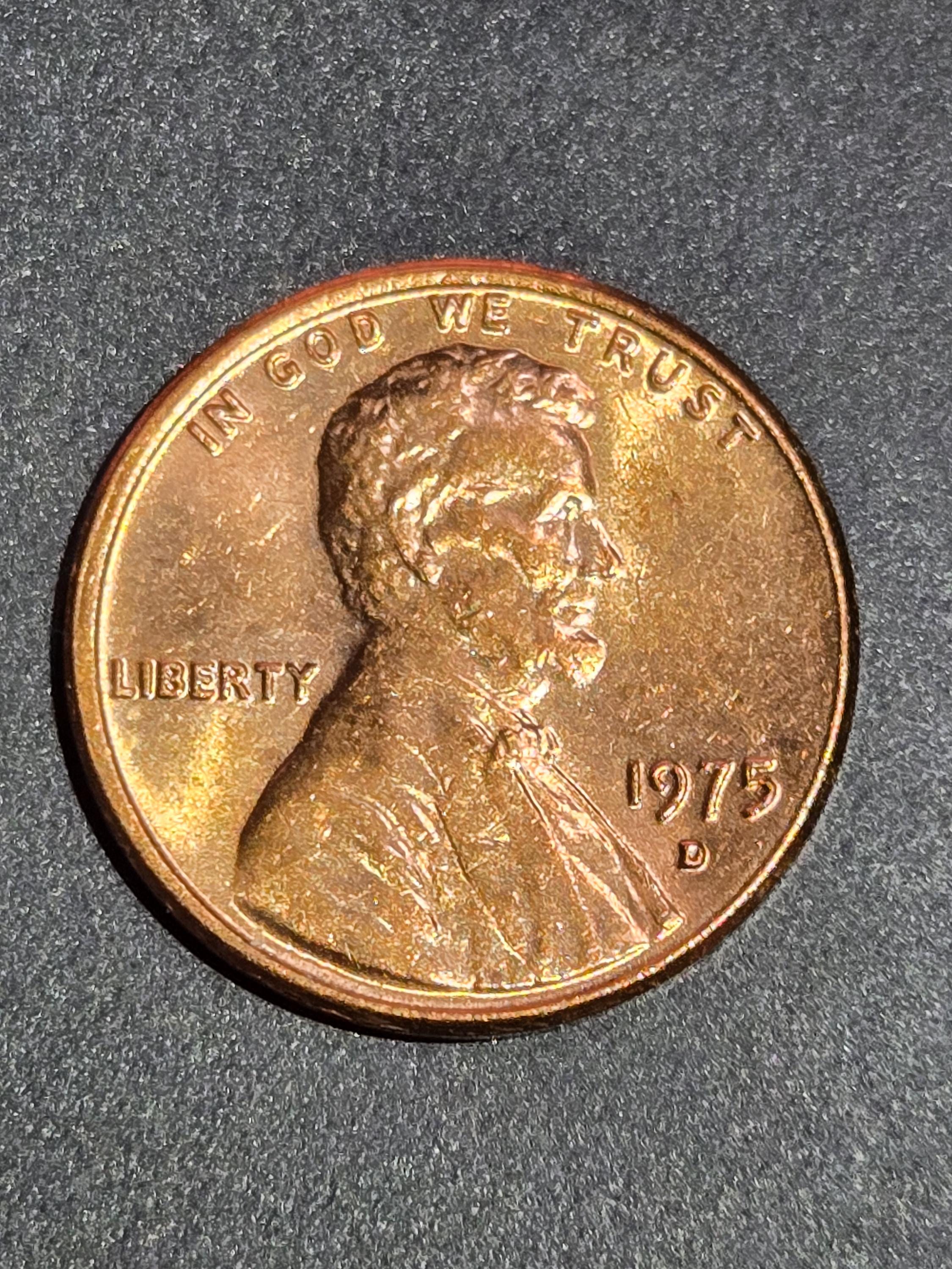 1975 1セント　AU58 65%オフセンター　エラー 1975 Error Penny - Etsy