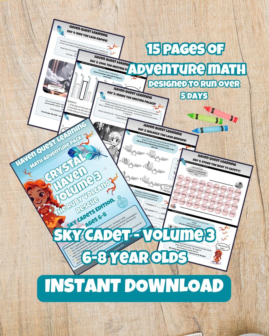 Adventure Math Quest – Sky Cadets Workbook Volume 3. Ages 6-8 (PDF ...