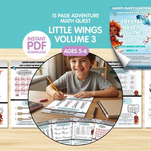 幼児向けカリキュラム。幼稚園算数クエストアドベンチャー｜図形、足し算、引き算（PDF版、対象年齢5～6歳）