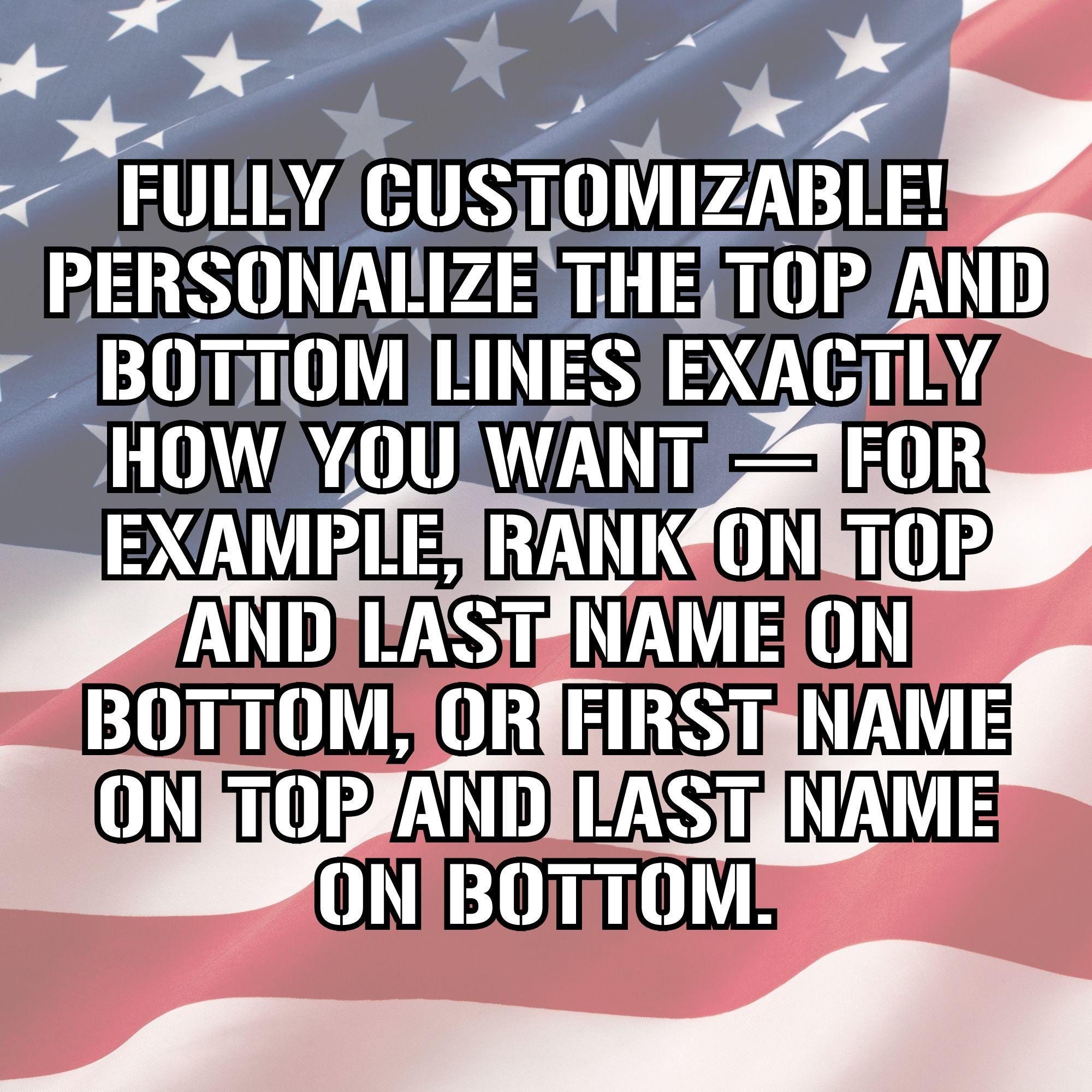 Personalized Army Sergeant First Class Desk Name Plate, SFC Gift ...