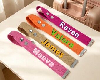 Personalized Luggage Ribbon Custom Bag Identifier Useful Travel Accessory for Backpack Suitcase and Wedding Guest Gifts,Group gifts
