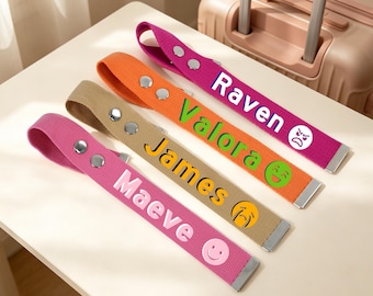 Personalized Luggage Ribbon Custom Bag Identifier Useful Travel Accessory for Backpack Suitcase and Wedding Guest Gifts,Group gifts
