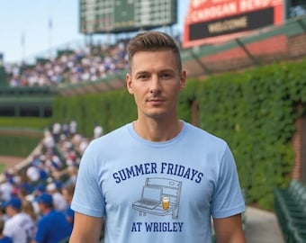 Maglietta Summer Fridays at Wrigley – Maglietta per il giorno della partita di baseball di Chicago